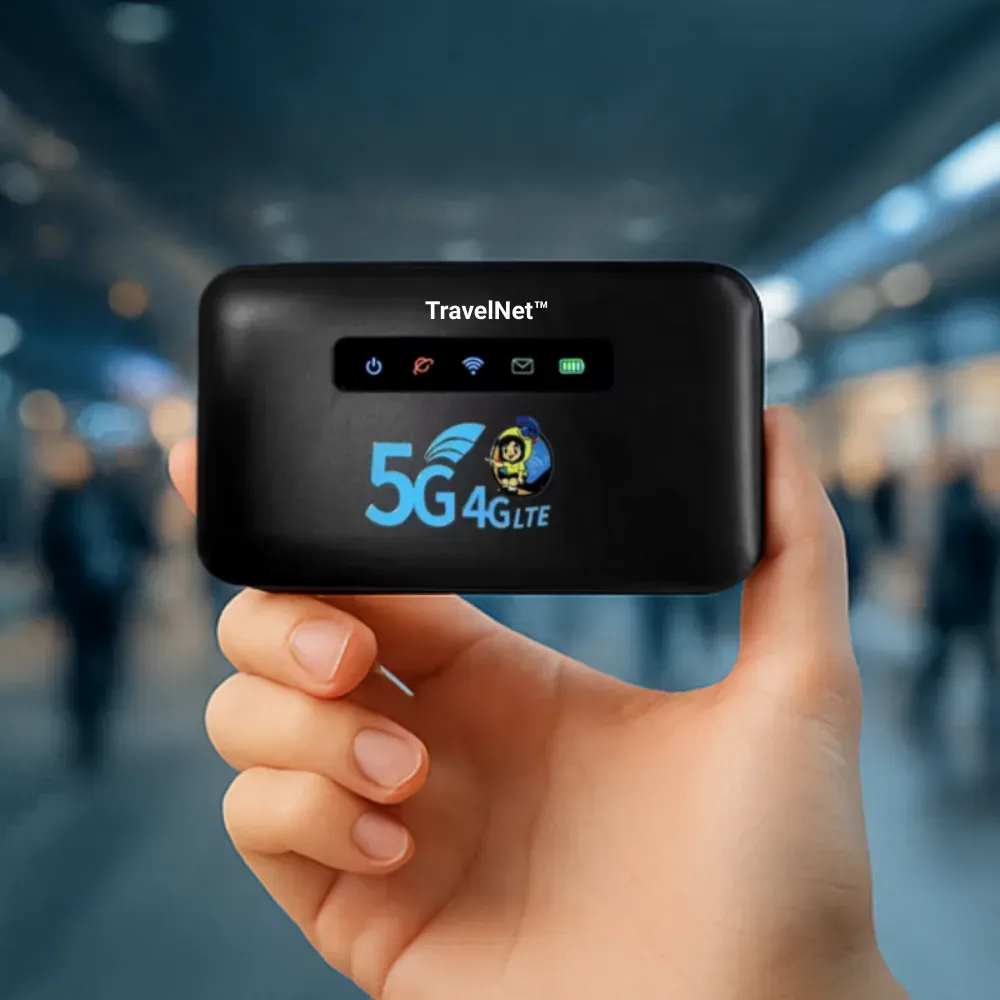 TravelNet in use at airport